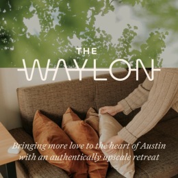 a person fluffing pillows and trees